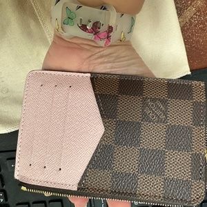 Louis Vuitton recto verso wallet with pockets  Damier ebene